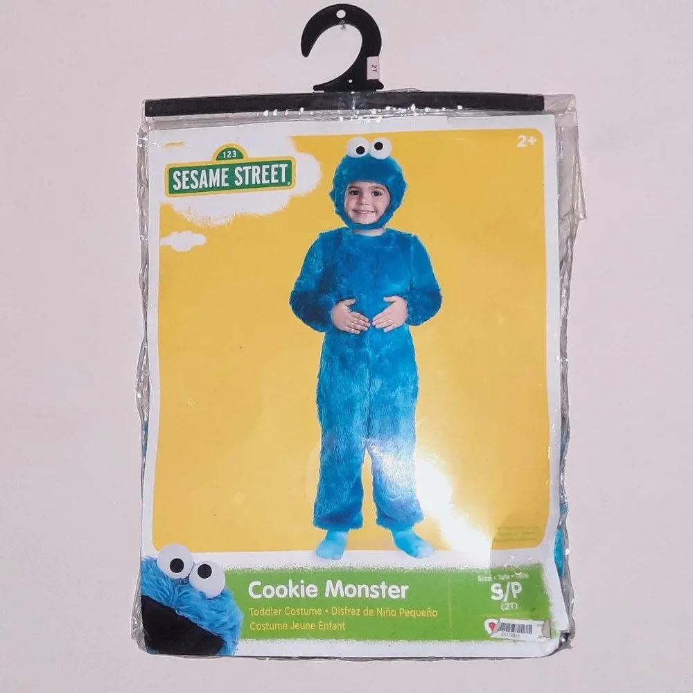 Cookie Monster Costume 2T Blue Unisex-Girls/Boys Costume + Pajamas - Picture 1 of 7
